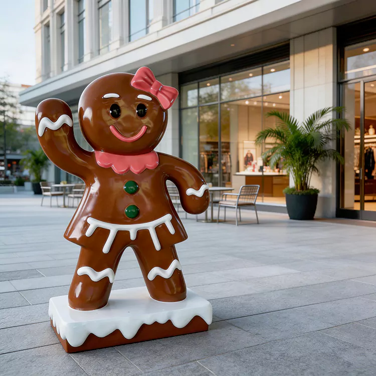 FRP Giant Gingerbread Man ປະຕິມາກໍາ